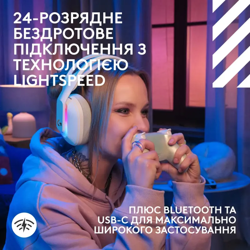 Комп'ютерна гарнітура Logitech G ASTRO A20 X Lightspeed White (939-002253)