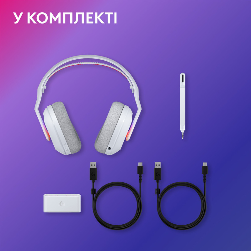 Компьютерная гарнитура Logitech G ASTRO A20 X Lightspeed White (939-002253)