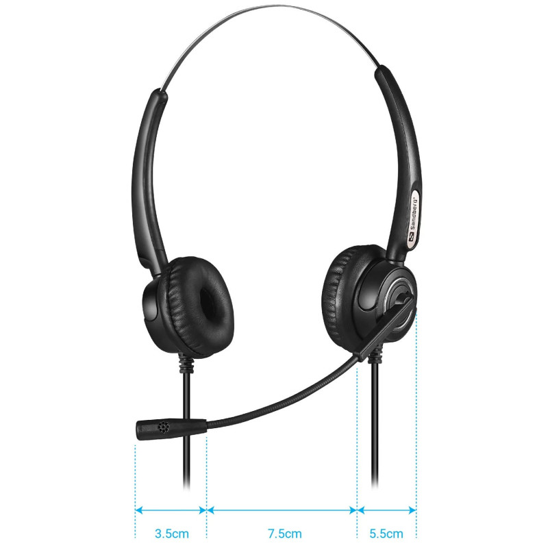 Sandberg USB Office Headset Pro Stereo Black (126-13)