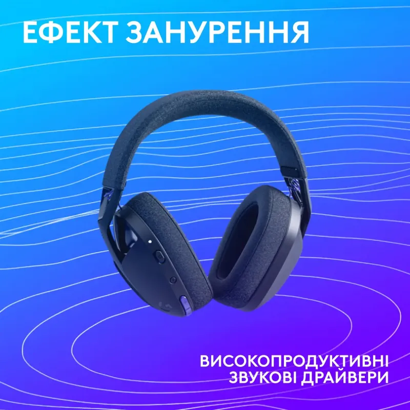 Комп'ютерна гарнітура Logitech G321 Lightspeed Wireless Black (981-001563)