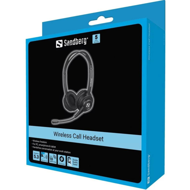 Sandberg Wireless Call Headset Black (126-43)