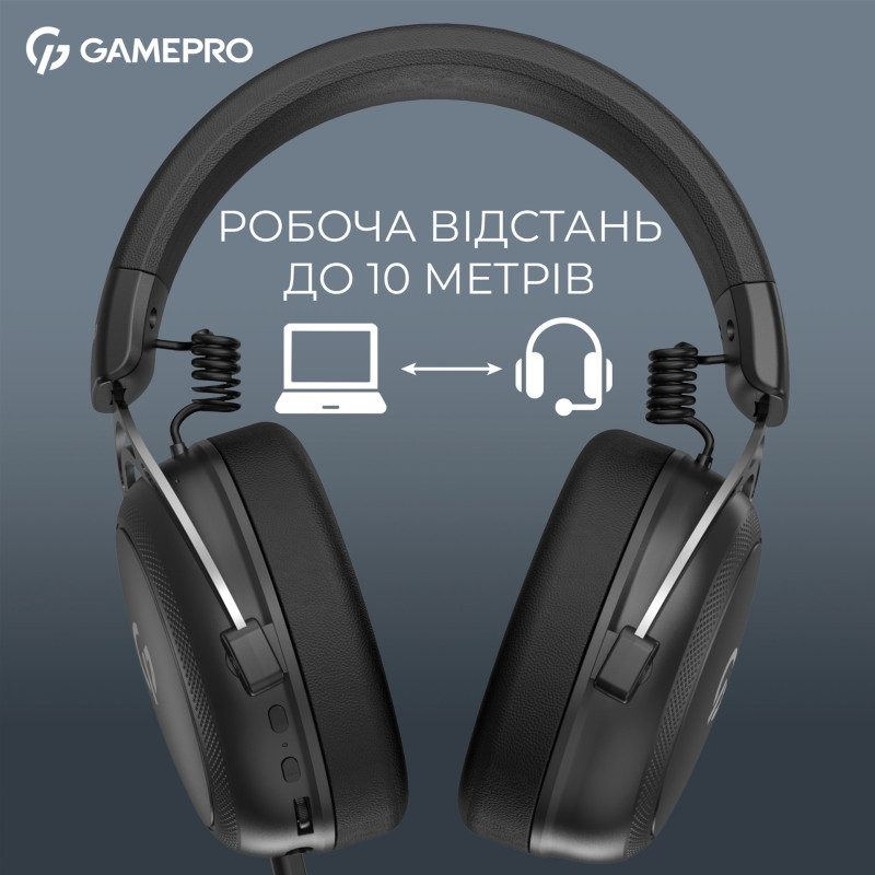 Комп'ютерна гарнітура GamePro Asgard Skald 4-Mode Black (HSW160B)