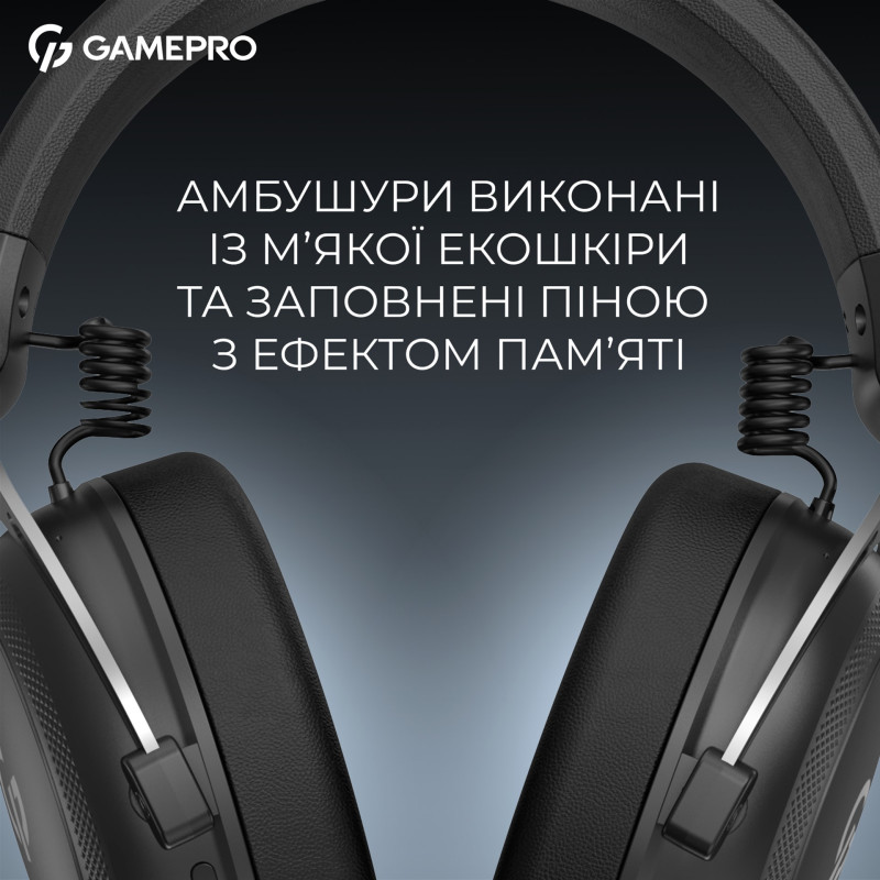 Комп'ютерна гарнітура GamePro Asgard Skald 4-Mode Black (HSW160B)