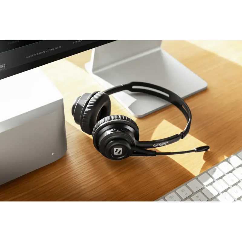 Компьютерная гарнитура Sandberg Wireless Headset ANC+ENC Black (126-44)