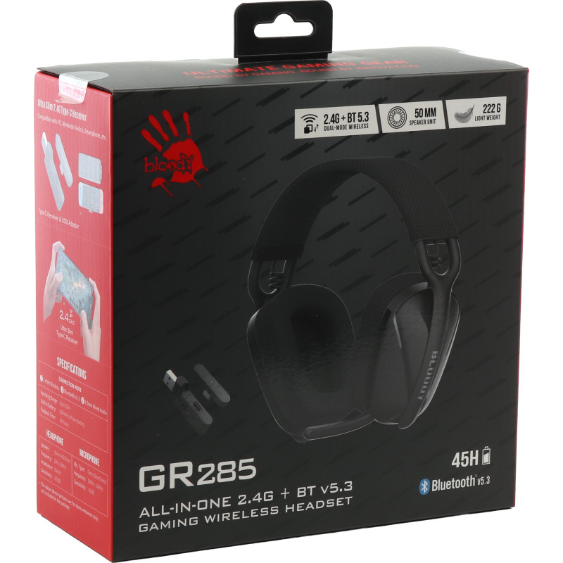 Комп'ютерна гарнітура Bloody GR285 (Sports Black)