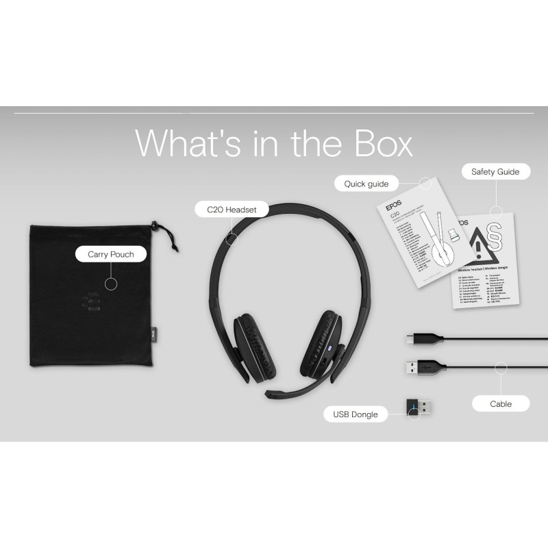 Компьютерная гарнитура Sennheiser EPOS C20 Black (1001146)
