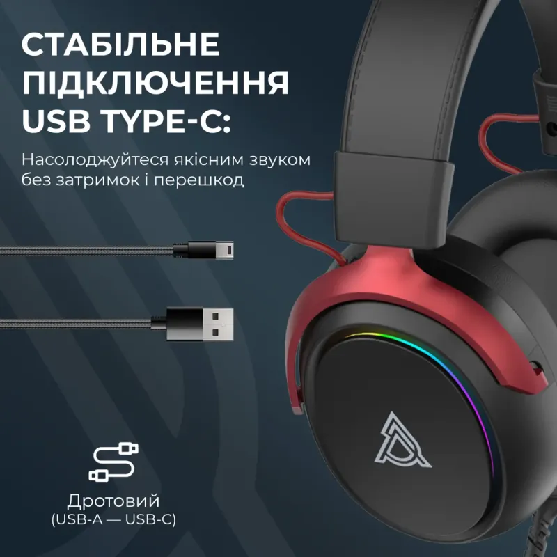 Компьютерная гарнитура Ajazz AHW10 Black (AHW10-B)