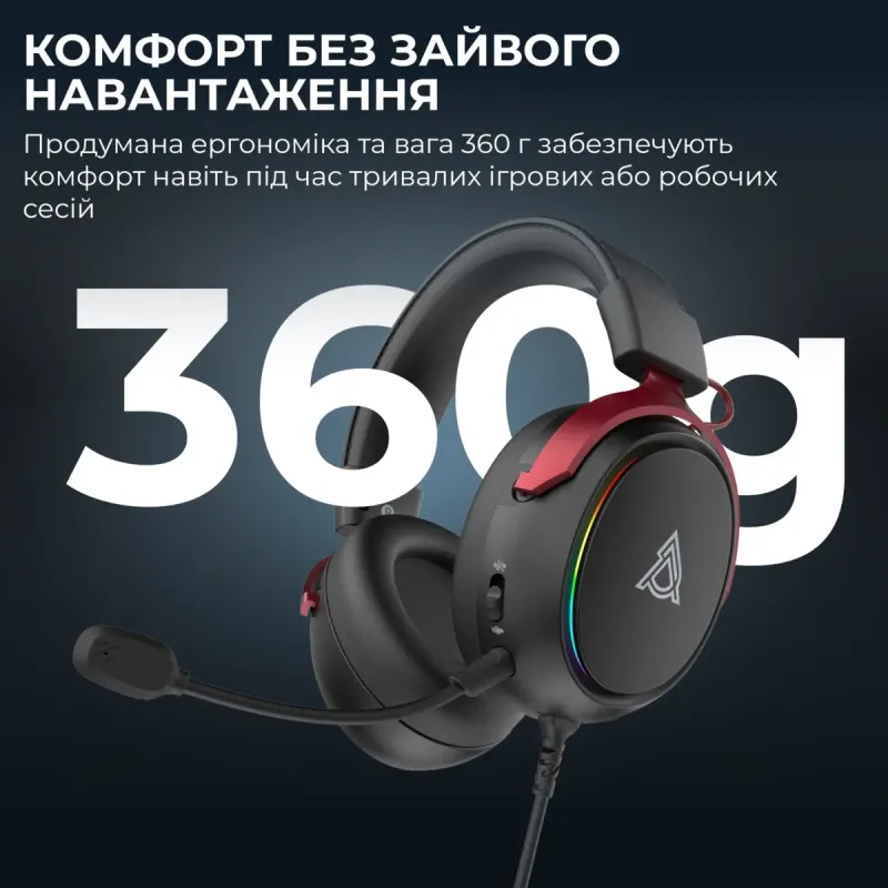 Компьютерная гарнитура Ajazz AHW10 Black (AHW10-B)
