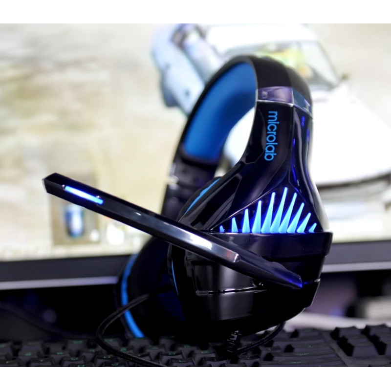 Компьютерная гарнитура Microlab G6 Black-Blue (G6_b+b)