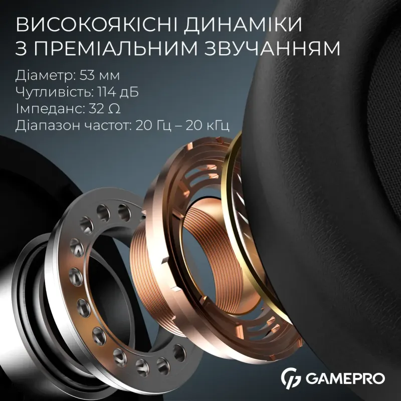 Комп'ютерна гарнітура GamePro Asgard Skald Origin Black/Red (HS850BR)
