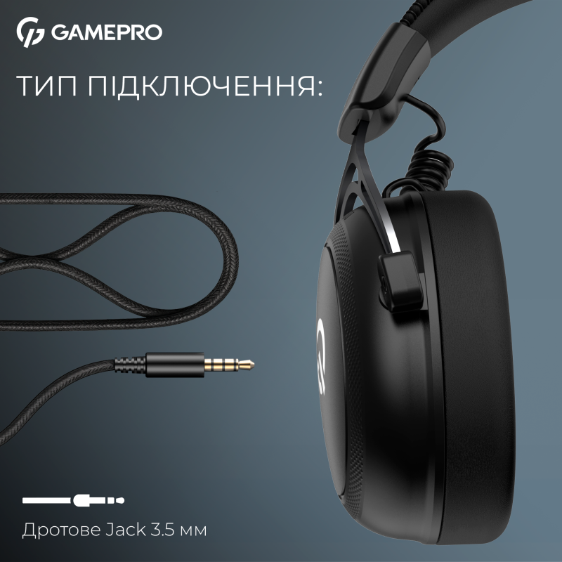 Комп'ютерна гарнітура GamePro Asgard Skald Origin Black (HS850B)