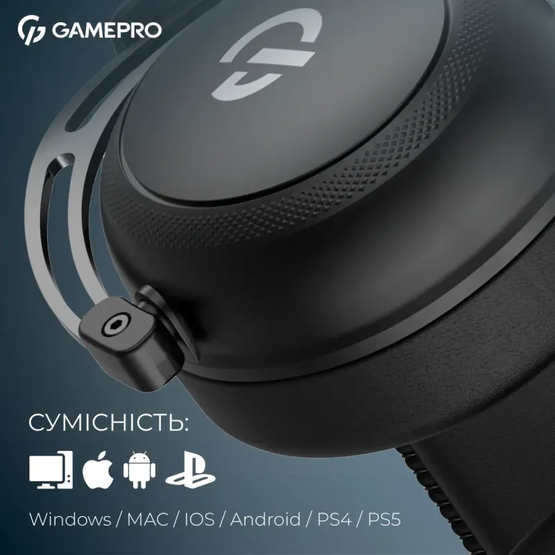 Комп'ютерна гарнітура GamePro Asgard Skald Origin Black (HS850B)