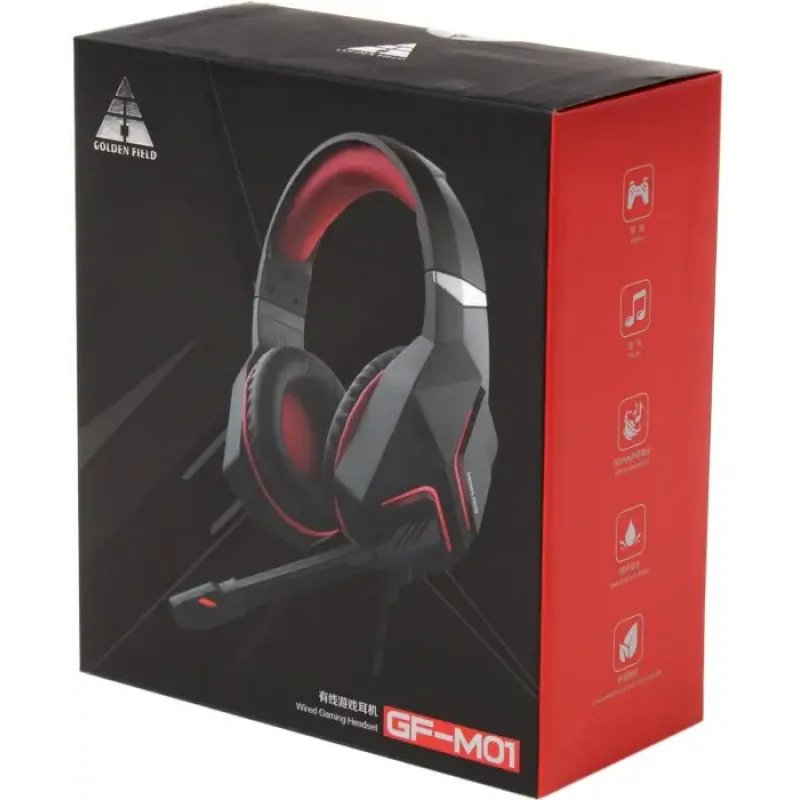 Комп'ютерна гарнітура Golden Field GF-M01 Black (9590010685)
