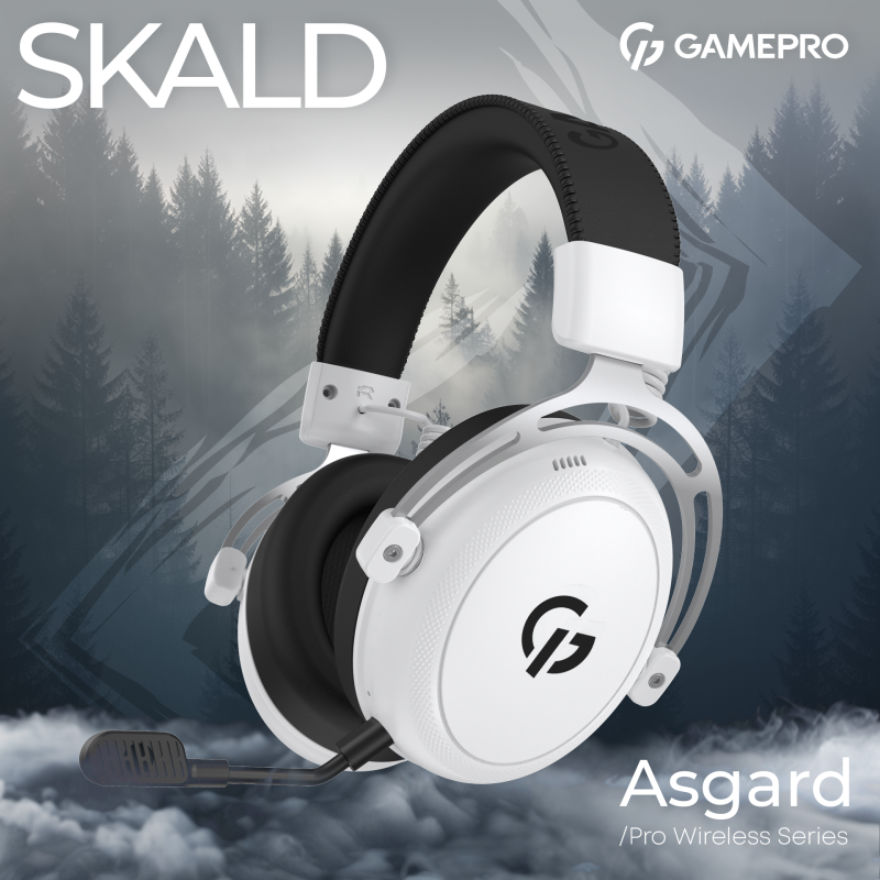 Компьютерная гарнитура GamePro Asgard Skald (HSW160W)