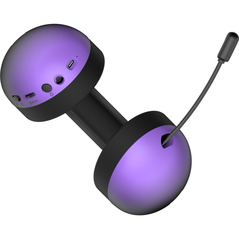 Комп'ютерна гарнітура Hator Hellyberry HH30 Pro Wireless Black/Violet (HH30_PRO_wireless_BV)