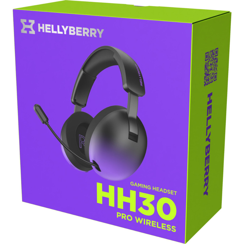 Комп'ютерна гарнітура Hator Hellyberry HH30 Pro Wireless Black/Violet (HH30_PRO_wireless_BV)