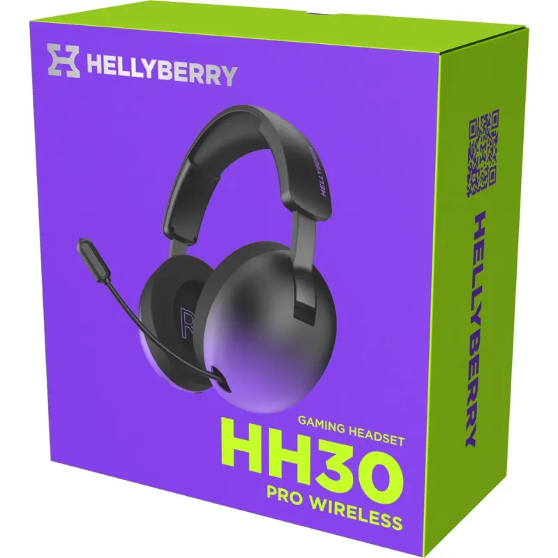 Компьютерная гарнитура Hator Hellyberry HH30 Pro Wireless Black/Violet (HH30_PRO_wireless_BV)