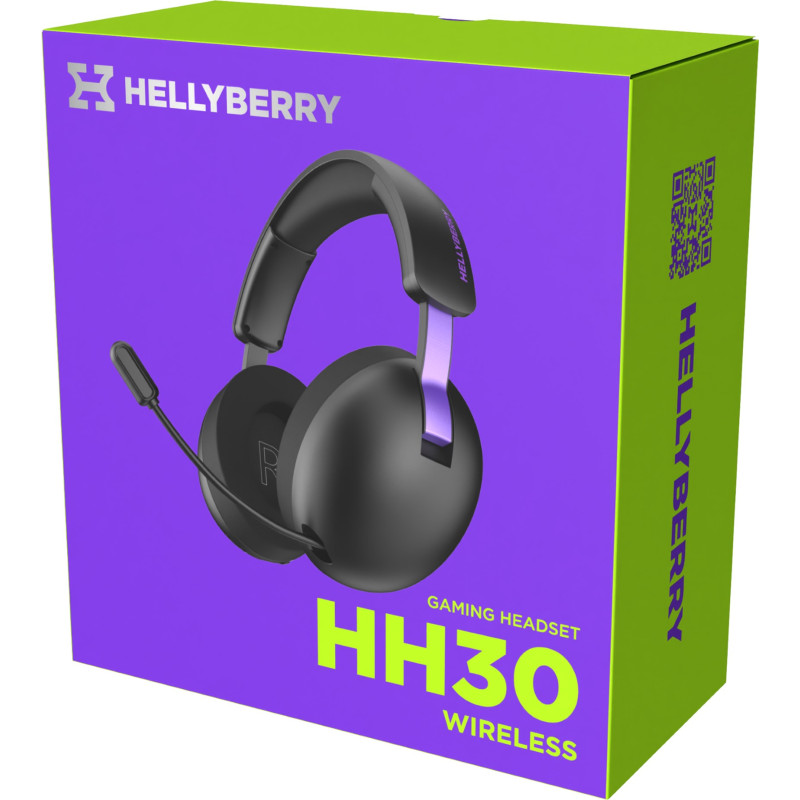Комп'ютерна гарнітура Hator Hellyberry HH30 Wireless Black (HH30_wireless_BV)