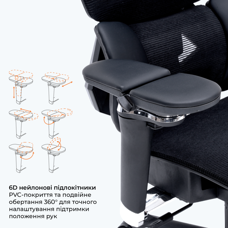 Кресло GamePro EDGE GC820MB Black