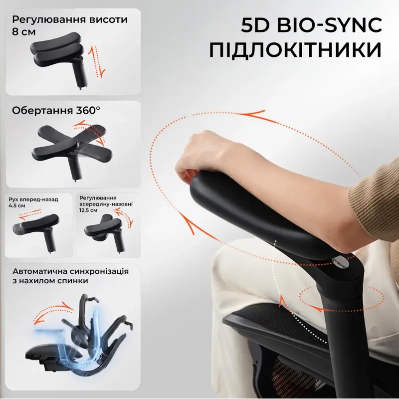 Кресло Sihoo C300 LITE V2 Black (C300-LITE-V2-B101-JT)