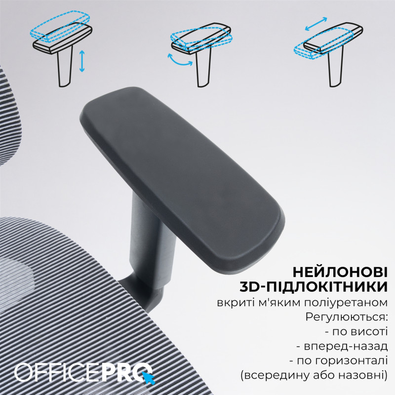 Кресло OfficePro Skyline OC680-B-G-G Black/Gray
