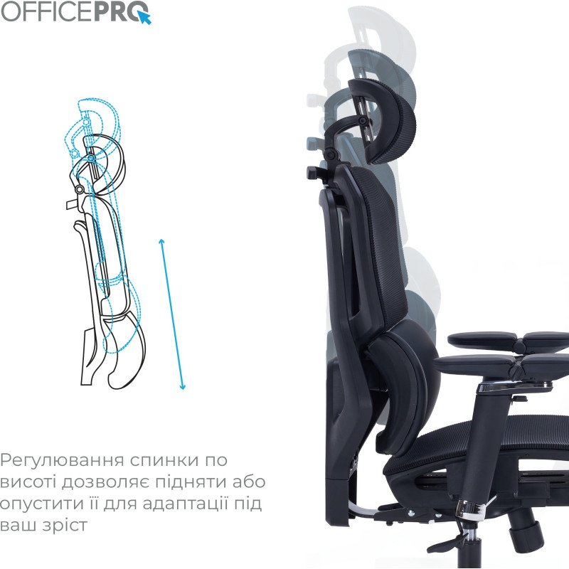 Крісло OfficePro Unity OC710B Black