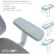 OfficePro Wave OC599-G-G-G Gray