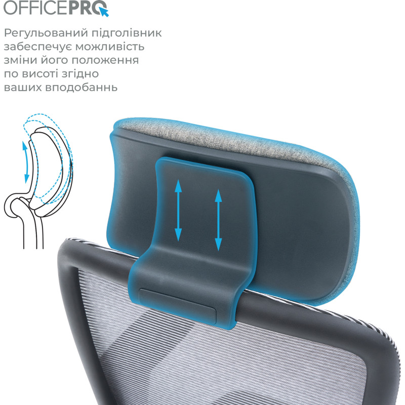 OfficePro Wave OC599-B-DG-DG Black/Dark Gray