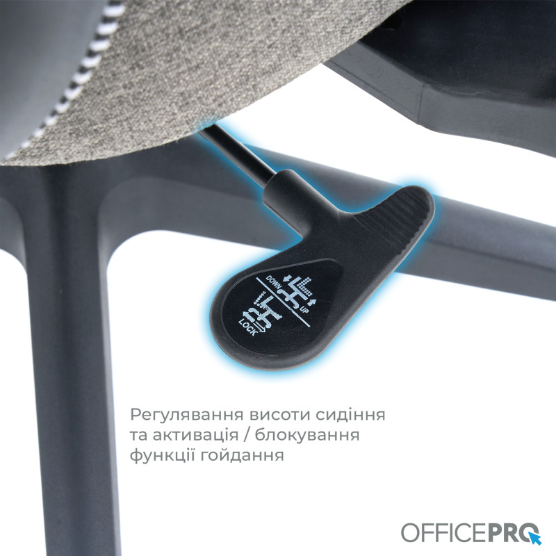 OfficePro Wave OC599-B-DG-DG Black/Dark Gray