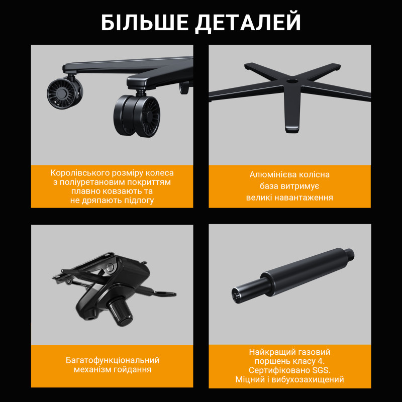Крісло Anda Seat Kaiser Frontier XL Grey (AD12YXL-17-GF-G02)