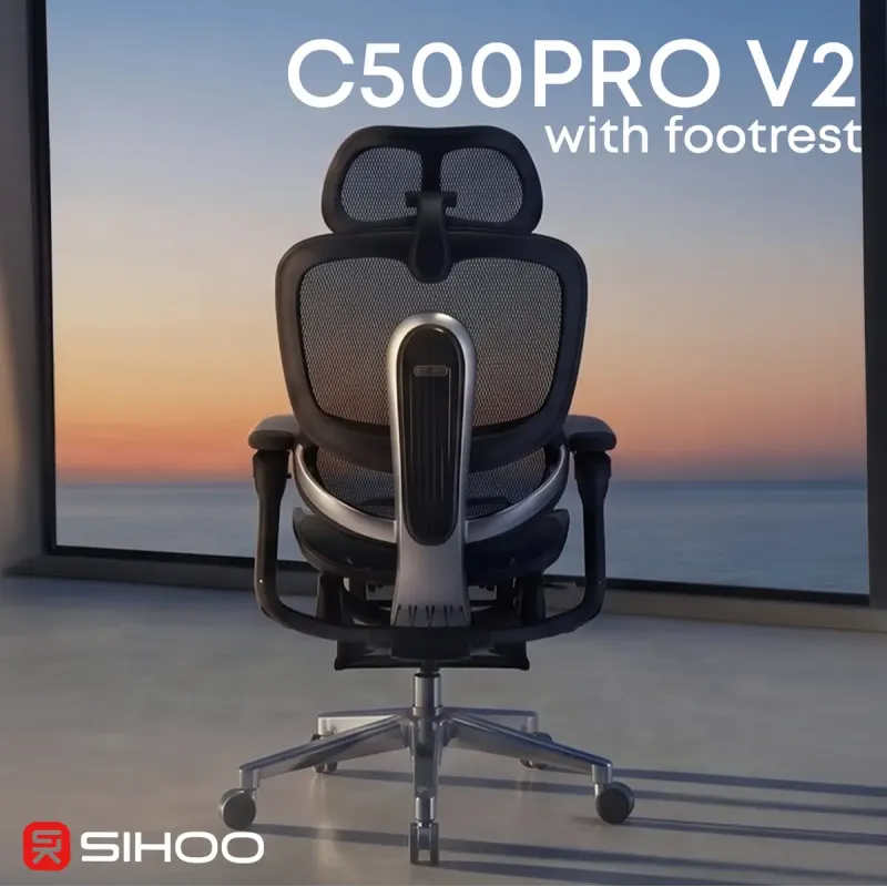 Кресло Sihoo C500 V2 Black (C500-V2-B101-JT)