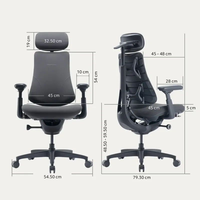 Кресло LiberNovo Omni Pro Graphite 48 см (CP-GW-0000078-00-05)