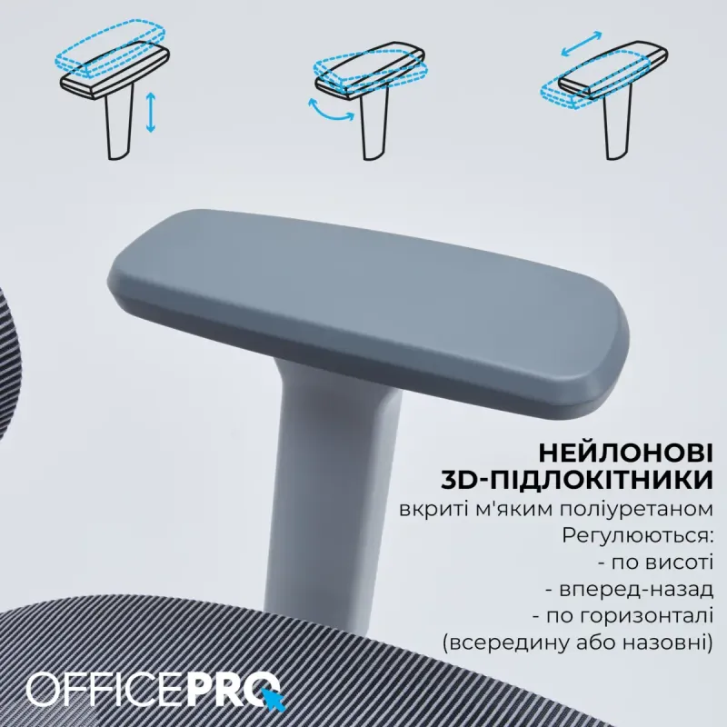 Кресло OfficePro Skyline OC680G Grey