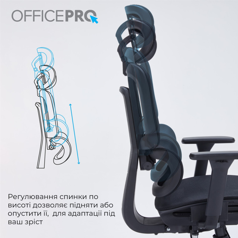 Крісло OfficePro Skyline OC680B Black