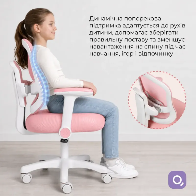 Кресло Qlab Kids Edition KC327P Pink