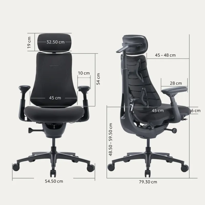 Кресло LiberNovo Omni Gen Graphite 48 см (CP-GW-1000088-00-05)