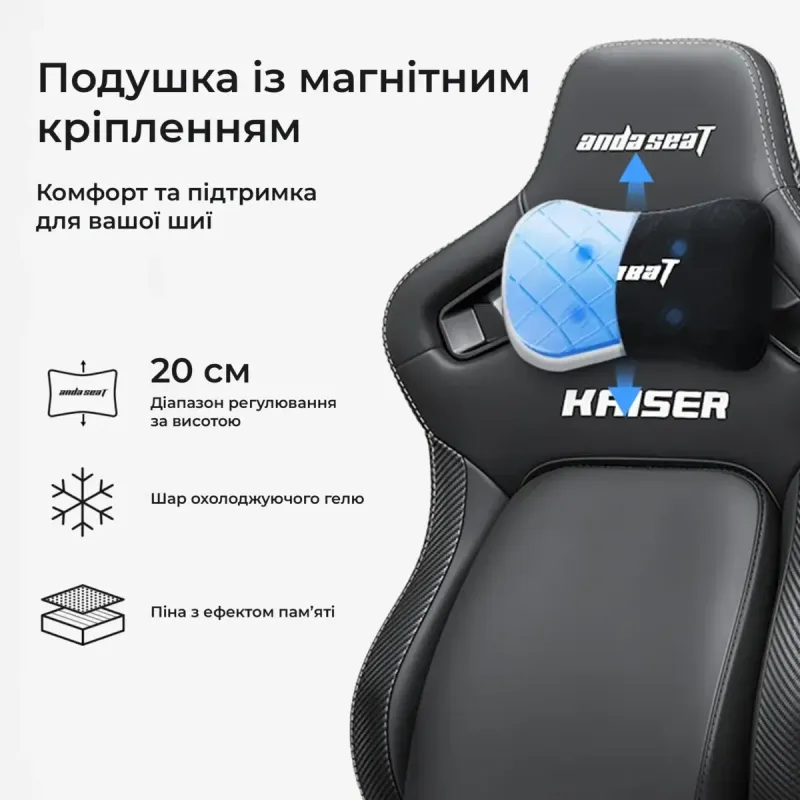 Кресло Anda Seat Kaiser 4 V2 XL Fabric Black (AD12YDDC-XLL-20-B-CF-03)