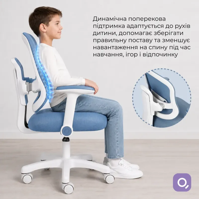 Кресло Qlab Kids Edition KC327BL Grey Blue