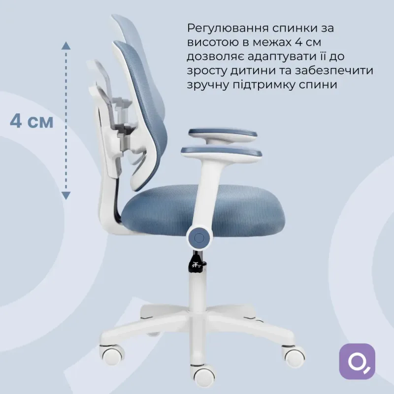 Кресло Qlab Kids Edition KC327BL Grey Blue