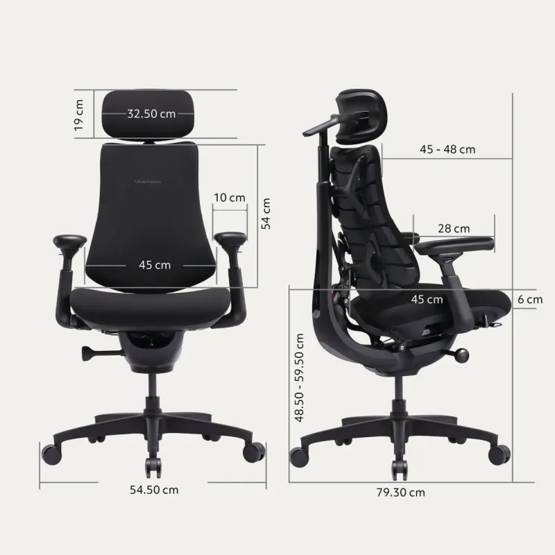Кресло LiberNovo Omni SE Obsidian 48 см (CP-GW-1000075-00-03)