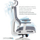 OfficePro Elegant OC660-W-DG-DG White/Dark Gray