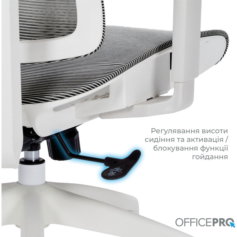 OfficePro Elegant OC660-W-DG-DG White/Dark Gray