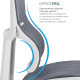 OfficePro Elegant OC660-W-DG-DG White/Dark Gray