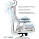 OfficePro Elegant OC660-W-LG-LG White/Light Gray