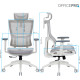 OfficePro Elegant OC660-W-LG-LG White/Light Gray
