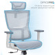 OfficePro Elegant OC660-W-LG-LG White/Light Gray