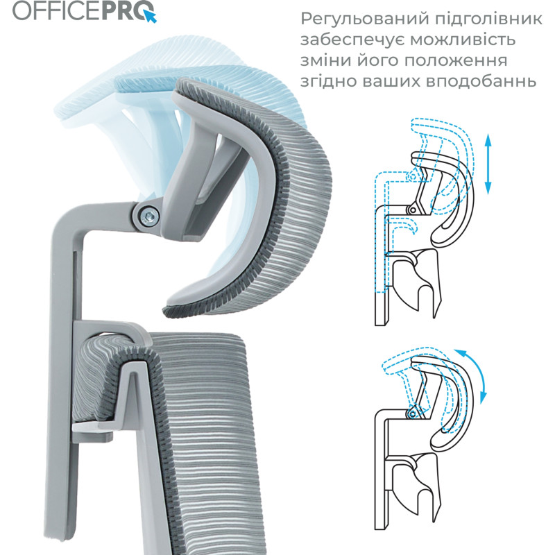 OfficePro Elegant OC660-G-DG-DG Gray/Dark Gray