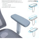 OfficePro Elegant OC660-G-DG-DG Gray/Dark Gray