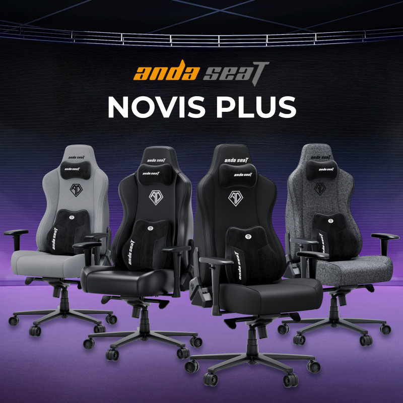 Кресло Anda Seat Novis Plus XL Fabric Dark Grey (AD23YC-XL-01-GB-F-G04)