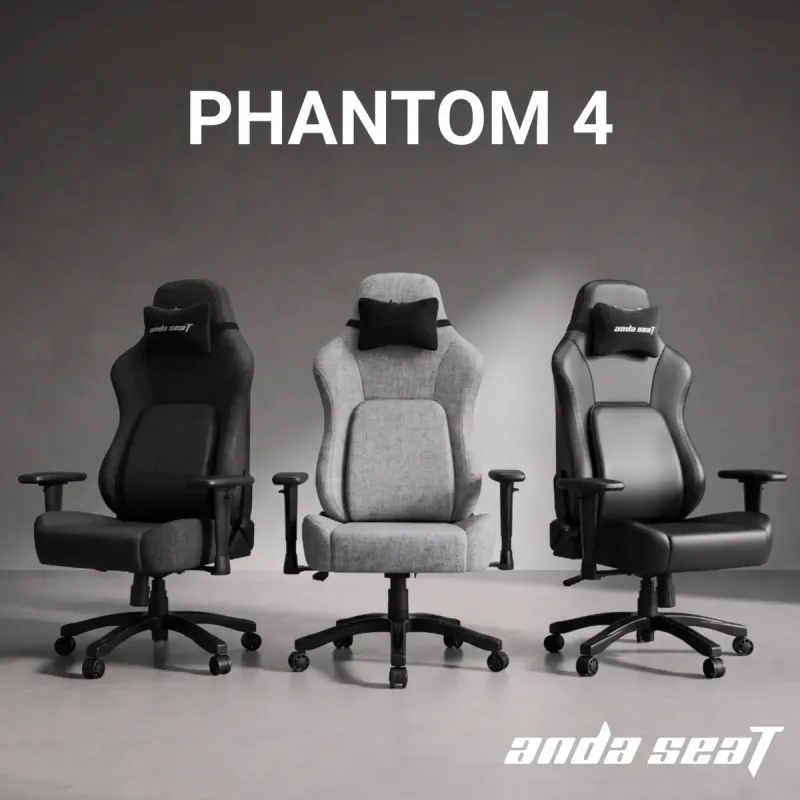 Крісло Anda Seat Phantom 4 L Fabric Black (AD18YSD-72-BF-B01)